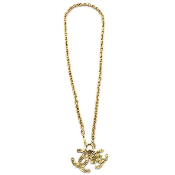 Chanel Chain Pendant Necklace Gold 29 66564 - Picture 1 of 4